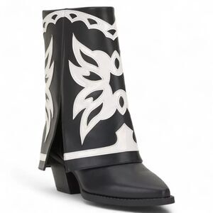 I.n.c. International Concepts Women's Fold-Over Cuffed Cowboy Boots (Size 8.5)